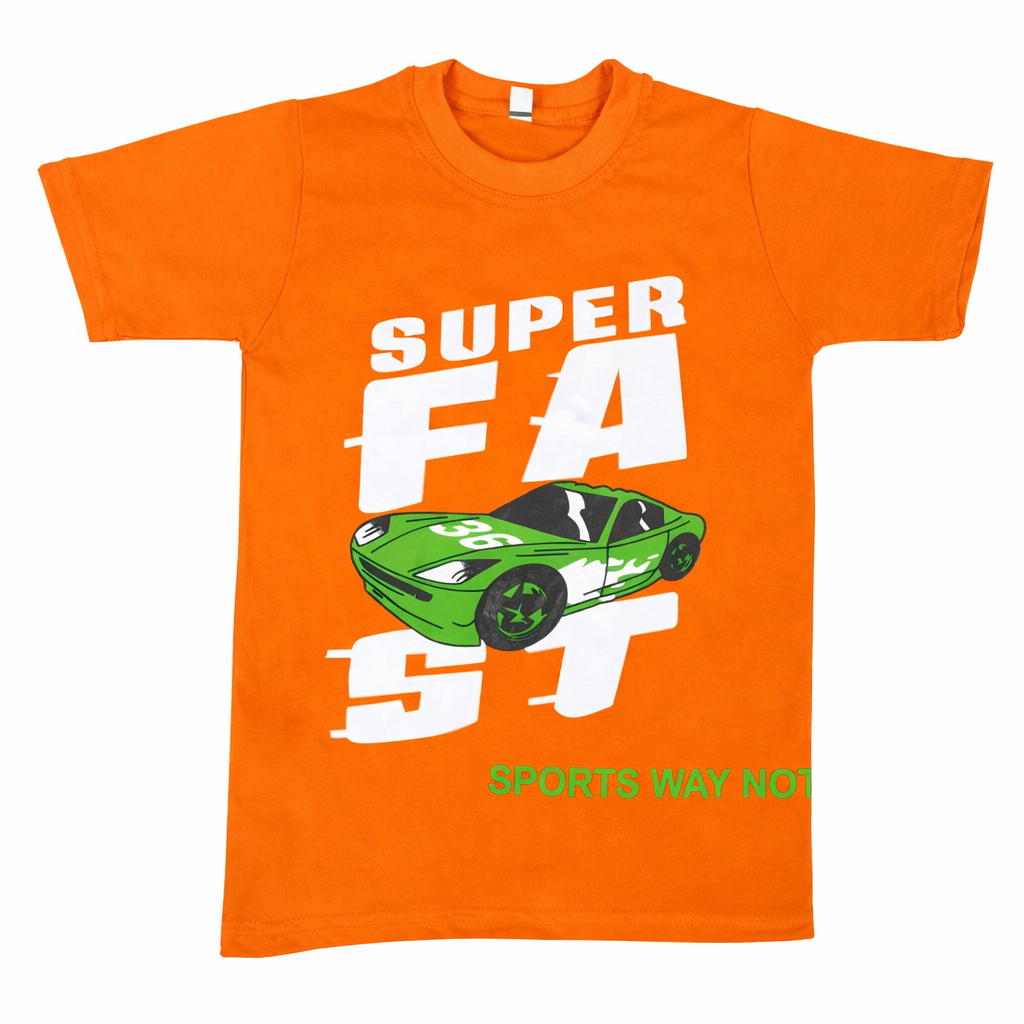 Orange Cotton T-Shirt – Custom Design Options