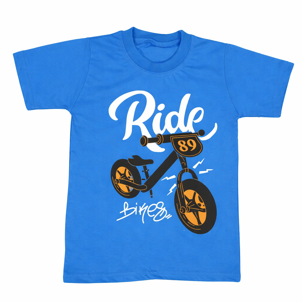 Blue Cotton T-Shirt – Custom Design Options