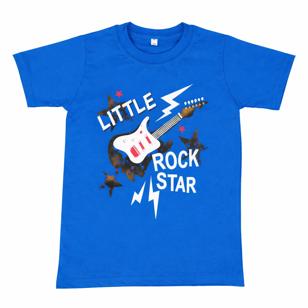 Blue Cotton T-Shirt – Custom Design Options